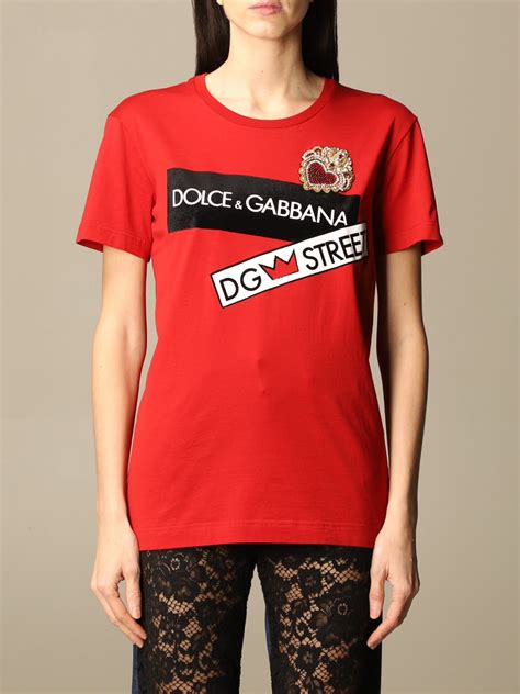 dolce and gabbana t-shirt women's sale|dolce and gabbana graphic tees.